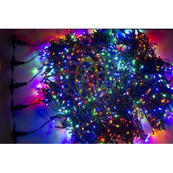 Гирлянда "КЛИП ЛАЙТ" 5 нитей х20м 665LED 40Вт 24В IP54 (с трансф.) мульти. NEON-NIGHT 323-509