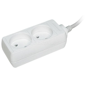 Удлинитель 2х1.5м без заземл. 10А IP20 У2 2P 2х0.75 ИЭК WYP10-06-02-01-N