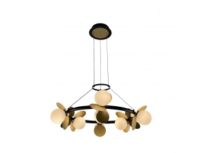 Подвесная светодиодная люстра iLedex Savage C4641-9 MBK+SGD