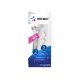 Удлинитель 3х5м ПВС 2х1 без заземл. Космос YKsm5m-3g(K)