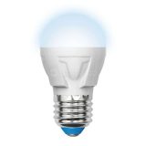 Лампа светодиодная LED-G45 7W/NW/E27 /FR PLP01WH Яркая 7Вт шар матовая 4000К нейтр. бел. E27 (упак. картон) Uniel UL-00002418
