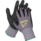 Нейлоновые перчатки Kraftool EXPERT 15 класс, вспененное нитриловое покрытие, M 11285-M
