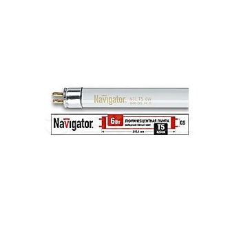 Лампа люминесцентная 94 106 NTL-T5-06-840-G5 6Вт T5 4200К G5 Navigator 94106