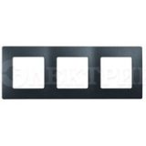 672583  Рамка - 3 поста - Etika - антрацит
