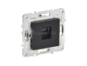 Розетка компьютерная RJ45 кат.5E SKANDY SK-K01Bl черн. IEK SK-K10-1-K02