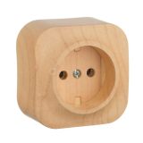 782270  Розетка 2К без шторок - 16 A - 250 В~ - Quteo IP 20 - Дерево