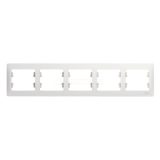 Рамка 5-м Glossa горизонт. бел. SchE GSL000105