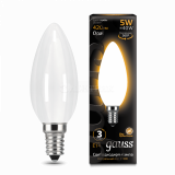 Лампа светодиодная Black Filament Свеча E14 5Вт 2700К OPAL Gauss 103201105