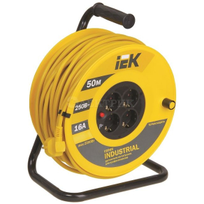 Удлинитель на кат. 4х50м УК50 с термозащ. 3х1.5 "Industrial" ИЭК WKP15-16-04-50