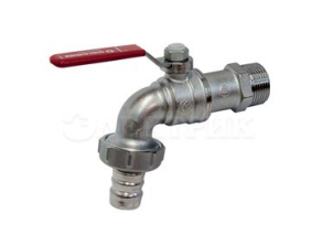 Кран водоразборный со штуцером R621 Ду 20 Ру10.5 НР 3/4' рычаг (R621X014) Giacomini