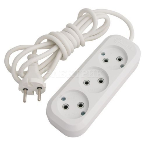Удлинитель 3х3м без заземл. 10А IP20 MAKEL MGP123