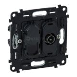 753055  Valena IN'MATIC.Розетка TV "звезда"/RJ45 Кат.6 UTP