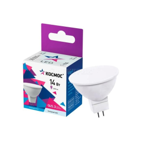 Лампа светодиодная JCDR 14Вт GU5.3 6500К 174-265В КОСМОС LkecLED14wJCDRC65