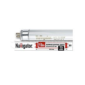 Лампа люминесцентная 94 108 NTL-T5-13-840-G5 13Вт T5 4200К G5 Navigator 94108