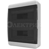 Бокс ОП 24мод. черн/дым IP40 BNK 40-24-1 Tekfor