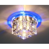 Потолочный светильник точечный со светодиодной подсветкой в форме куба N4/S BL (синий)