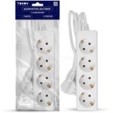 Удлинитель 4х3м с заземл. 16А 3х1 TOKOV ELECTRIC TKE-C01-BU4-3-1-Z
