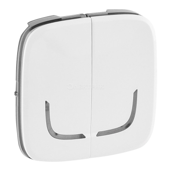754775  Valena ALLURE MyHome Play Zigbee. Лицевая панель для выключателя-радиоприемника 2-канального