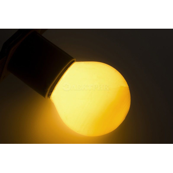 Лампа светодиодная d-45 3LED е27 жел. NEON-NIGHT 405-111