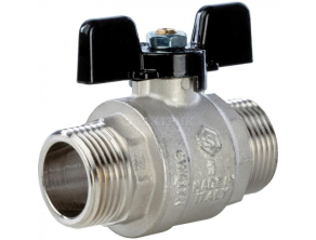 SVB-0006-000025 STOUT Кран шаровой полнопроходной, НР/НР, ручка бабочка 1
