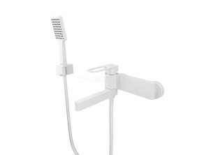 Смеситель для ванны, белый матовый, Slide, IDDIS, SLIWT00i02 IDDIS SLIWT00i02