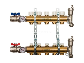 SMB 0468 000005 STOUT Распределительный коллектор из латуни без расходомеров 5 вых.