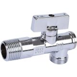 08750001 BUGATTI Minnesota Кран шаровой с фильтром с шарнирным соединением для смесителя с трубками с розеткой 1/2" x 10