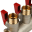SMB 6200 011203 STOUT Коллектор с шаровыми кранами 1", 3 отвода 1/2" (красные ручки)