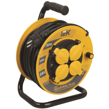 Удлинитель на кат. 4х30м УК30 с термозащ. 3х1.5 IP44 "Industrial plus" ИЭК WKP15-16-04-30-44