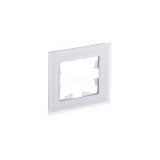 Рамка 1-м ATLASDESIGN NATURE мат. стекло бел. SchE ATN330101