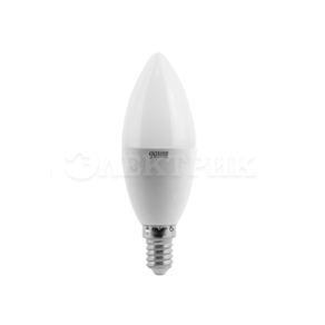 Лампа светодиодная Elementary 6Вт свеча 4100К белый E14 450лм 180-240В GAUSS 33126