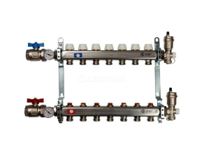 SMS 0912 000007 STOUT Коллектор из нержавеющей стали в сборе без расходомеров 7 вых.