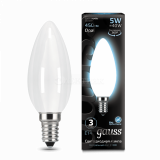 Лампа светодиодная Filament Свеча E14 5Вт 4100К OPAL GAUSS 103201205