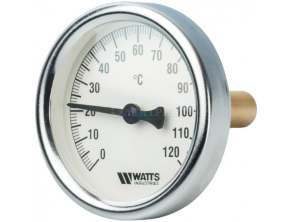 10005800(03.01.040) Watts F+R801(T) 63/50 Термометр биметаллический с погружной гильзой 63 мм, штуцер 50 мм
