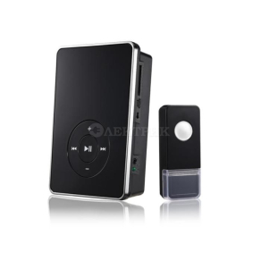 Звонок беспроводной DBQ09M WL MP3 16M IP44 Черный