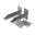 SDG-0016-005003 STOUT Стальной распределительный коллектор 3 отопительных контура. В теплоизоляции DN 32