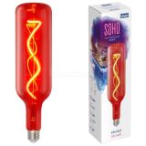 Лампа светодиодная LED-SF21-5W/SOHO/E27/CW RED GLS77RD SOHO красн. колба спиральный филамент картон Uniel UL-00007626