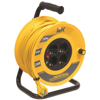 Удлинитель на кат. 4х30м УК30 с термозащ. 3х1.0 "Industrial" ИЭК WKP14-10-04-30
