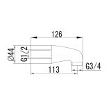 Набор переходников для установки смесителя на борт акриловой ванны, 010, IDDIS, 001SB00i83 IDDIS 001SB00i83