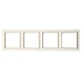 Jung Рамка 4-поста; Eco Profi Standart; термопласт; слоновая кость