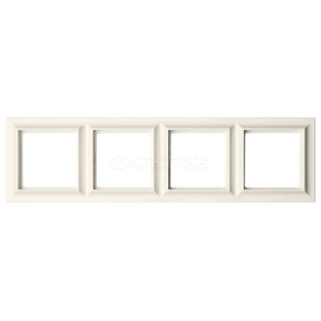 Jung Рамка 4-поста; Eco Profi Standart; термопласт; слоновая кость