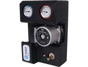 SDG-0007-002002 STOUT Насосная группа с 3-х ходовым приводным смесителем 3/4" с насосом Grundfos UPSO 15-65 130