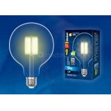 Лампа светодиодная LED-G125-15W/3000K/E27/CL PLS02WH Sky прозр. картон Uniel UL-00004860
