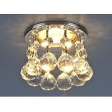 Светильник точечный с хрусталем 2051-C CH/Clear (хром / прозр. хрусталь)