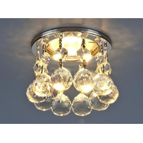 Светильник точечный с хрусталем 2051-C CH/Clear (хром / прозр. хрусталь)