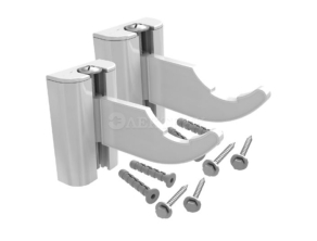 SKU-0320-000080 STOUT Комплект настенных регулируемых кронштейнов для радиаторов (2 шт.) RAL 9016