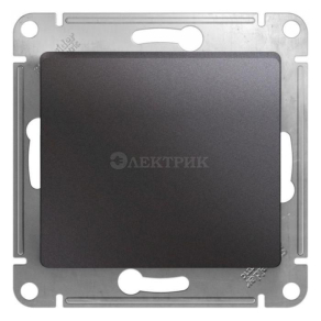 Механизм переключателя 1-кл. СП Glossa 10А IP20 (сх. 6) 10AX графит SchE GSL001361