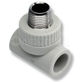 STKE02025X Ekoplastik "ППР тройник с наружной металлической резьбой 20х3/4"""