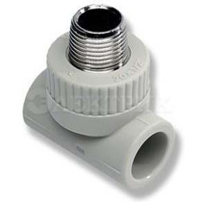 STKE02025X Ekoplastik "ППР тройник с наружной металлической резьбой 20х3/4"""
