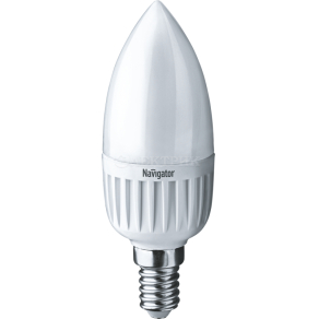 Лампа светодиодная 94 482 NLL-P-C37-5-230-4K-E14-FR 5Вт свеча 4000К нейтр. бел. E14 370лм 220-240В Navigator 94482